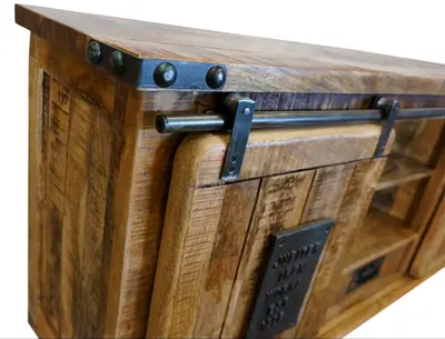 Vintage Solid Wood Entertainment Unit From Denmark. AED. 1,800 Only!