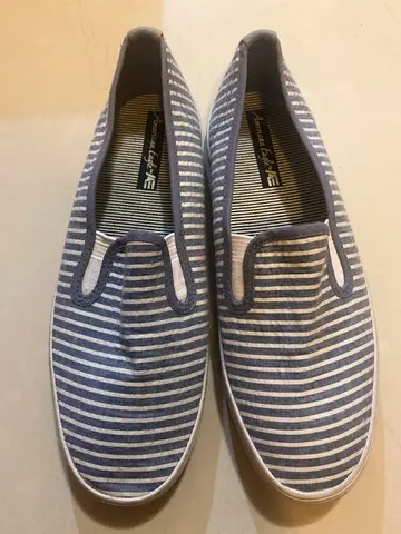 American Eagle striped slip-on shoes, size unknown - lightly used