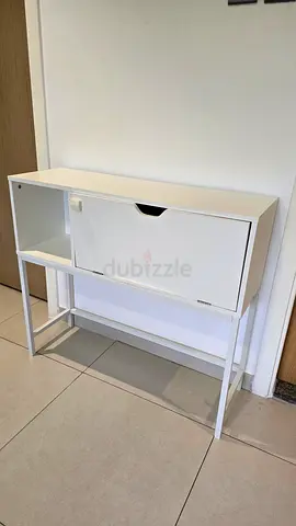 White console table