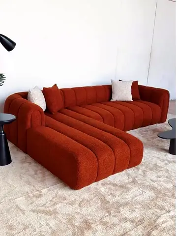 Customised Modern Terracotta Modular Sectional Sofa