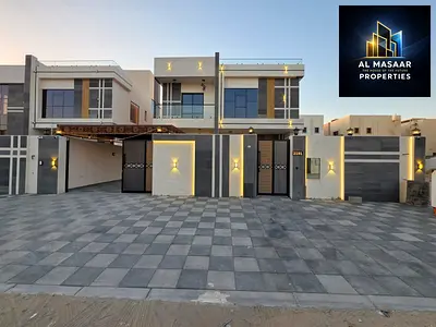 Villa for sale in Al Rawda, spacious land area 5000 sq ft with an external annex, two floors and a
