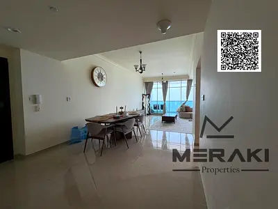 2bhk1100 with free air conditioning. Sea view, ready for immediate move-in.