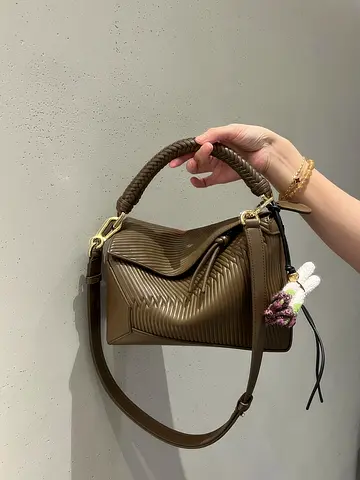 LOEWE Women's Puzzle Bag with Braided Handle