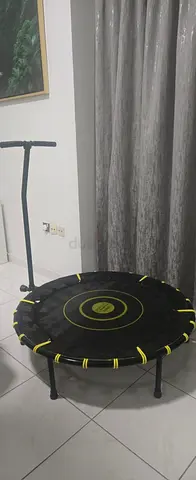 Trampoline with handle