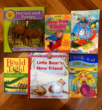 Bundle of 7 Children’s and Young Readers Books — Roald Dahl, Little Bear, Mermaid, Horses & More