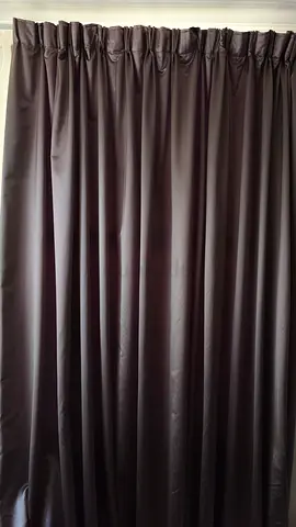 Dark Brown Blackout Curtains - satin