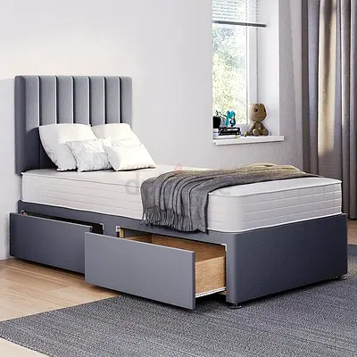 Premium high Quality 90*200 single size Bed with 4 drawers