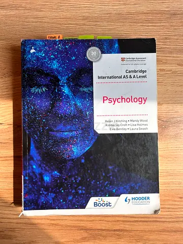 CIE Psychology 9990 textbook