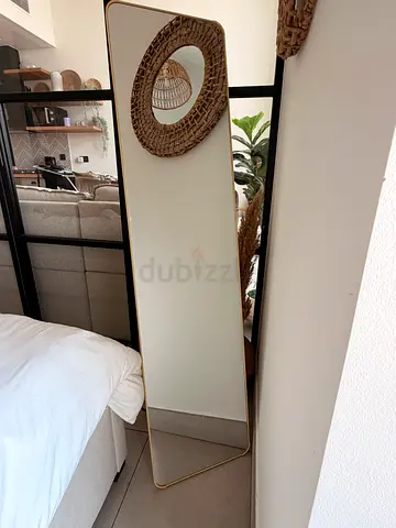 Full-Length Gold Floor Mirror