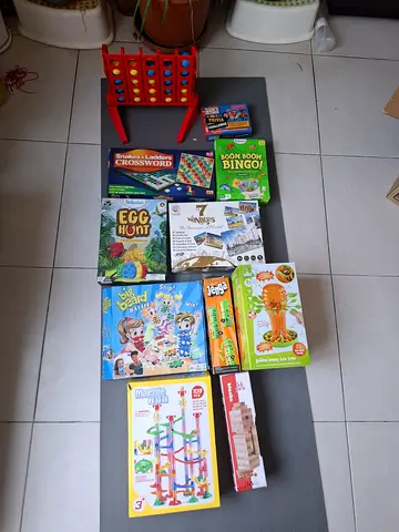 Mixed Kids Board & STEM Games Bundle - Puzzles, Marble Run, Egg Hunt & More