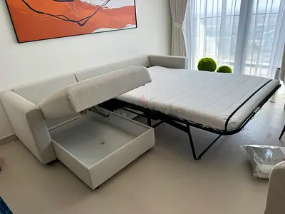 Perfect condition IKEA vimle l'shape sofa Bed