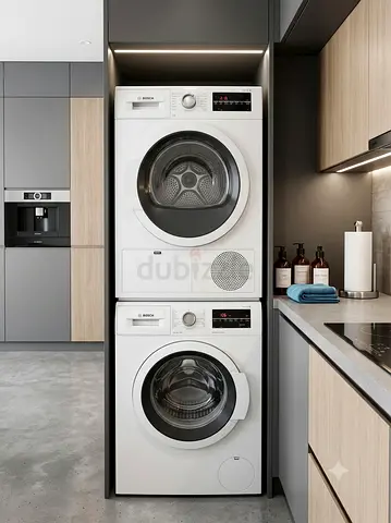 Bosch Series 6 Laundry Set – 9kg Washing Machine + 9kg Separate Dryer