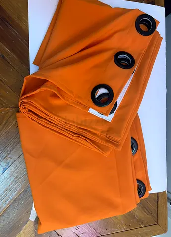 Orange Curtains