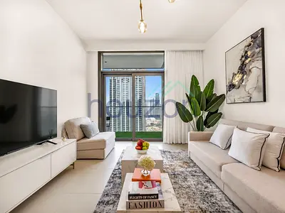 Fully Furnished 1BR | High Floor | Burj view