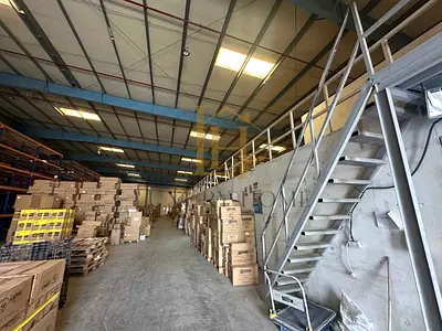 ⚡ 45 KW Warehouse with Mezzanine for Rent – Al Saja