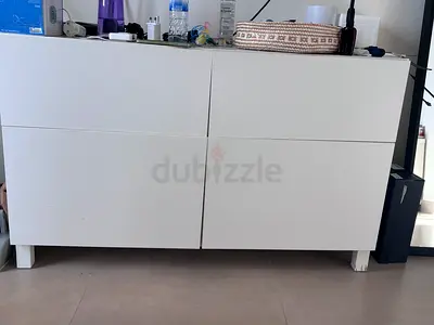 White  Storage Cabinets and  2 night stand (IKEA-style) - Good Condition and