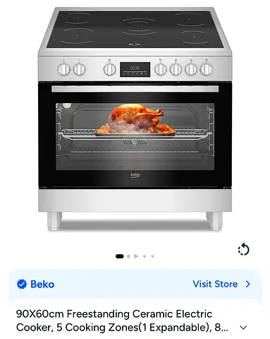 Freestanding Ceramic Electric Cooker