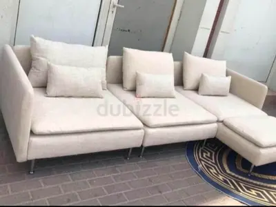 Ikea Sodhremn L Shape Sofa Beige Excellent Condition