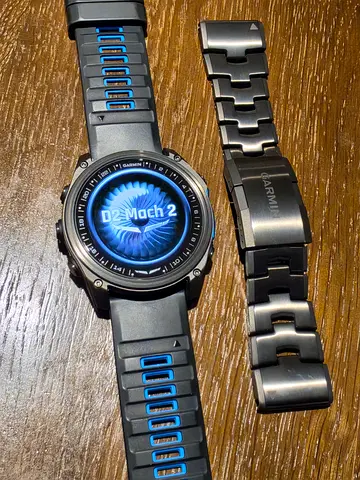 Garmin D2 Mach 2 Aviation GPS Smartwatch - Titanium, Sapphire (Used)