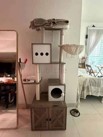 Feandrea Cat Tree & Litterbox enclosure 🐾