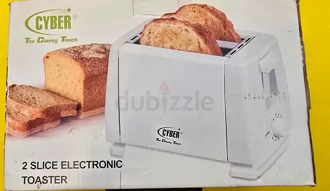 Cyber 2-Slice Electronic Toaster - White