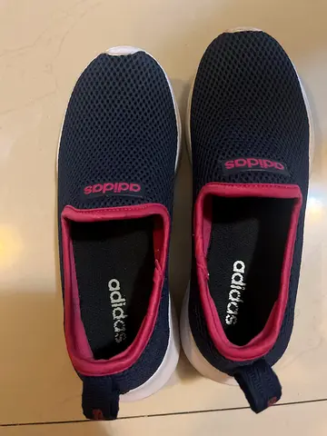 Adidas navy slip-on casual shoes, women's size (preowned)