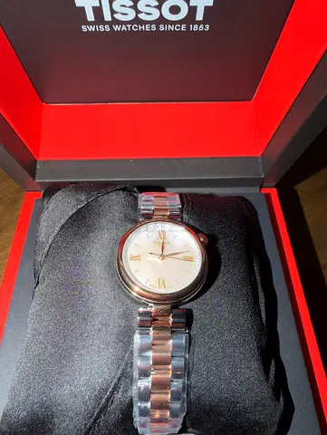 Brand new Tissot stainless steel ladies watch with box, under warranty, never used