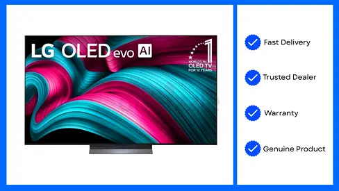 LG 77 Inch OLED 77C56 144Hz OLED evo AI Smart 4K TV 1 Year Warranty