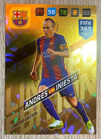Andrés Iniesta Limited Edition - 2017-18 Panini Adrenalyn XL FIFA 365