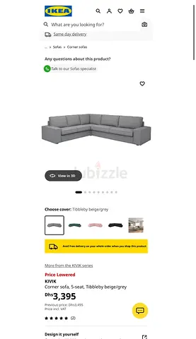 IKEA Kivik 5 seater corner