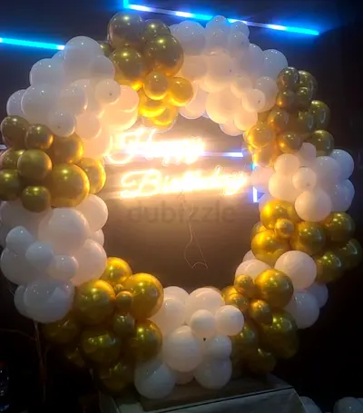 Balloons decorations services Available