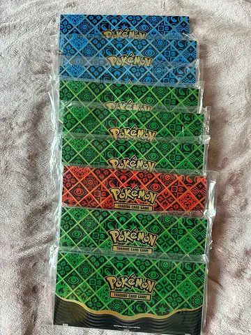 The Pokémon TCG 9 Card Magnetic Acrylic Display Case Official all colors from 2024 sealed