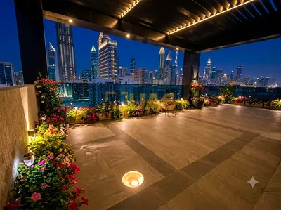 Luxury 3bhk penthouse+maid room+pool parking free