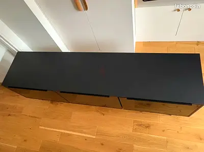 Sleek Black Entertainment Center