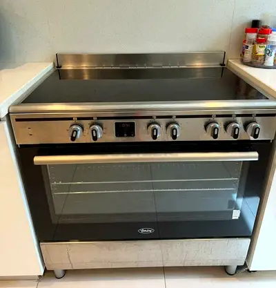 Terim five burner cooker electric ceramic 90cm