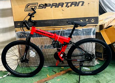 Red Spartan Full-Suspension Mountain Bike - Almost New