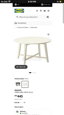 IKEA KRAGSTA coffee table