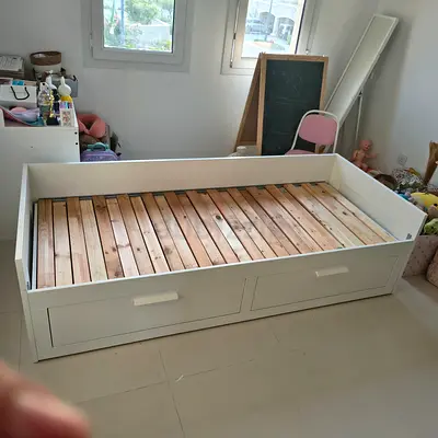 IKEA brimness day bed with storage and 2 IKEA mattresses
