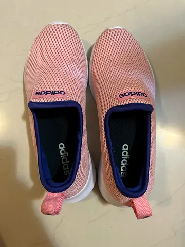 Adidas pink slip-on kids sneakers, size 36.5 (EU) - light wear
