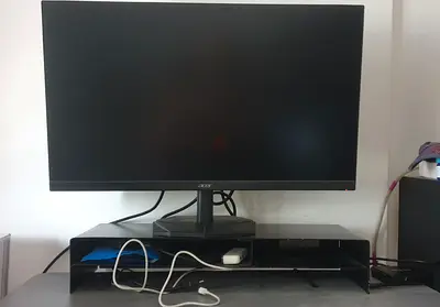 Gaming monitor + adjustable desk
