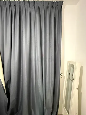 Dark grey blackout curtains - set, good condition I have 4 of these
