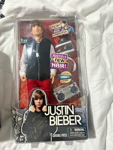 Justin Bieber collectible boxed doll - new hair edition