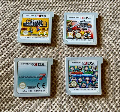 4 X NINTENDO 3DS GAMES (NOT SELLING SEPARATELY)