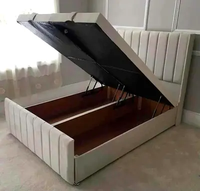 🛏️ Luxury Storage Bed | Premium Upholstered Velvet Finish | Modern Bedroom Furniture ✨