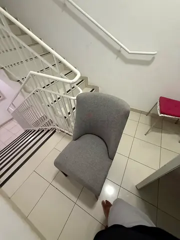 Grey Upholstered Accent Chair - Good Condition