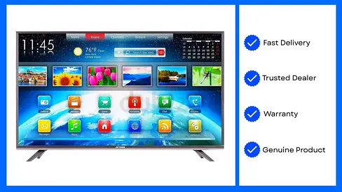 Aftron Tv 85 Inch UHD 4K Smart LED Television with webOS HDR10 Magic Remote Black