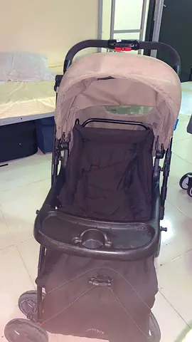Used single stroller with canopy and snack tray — good condition