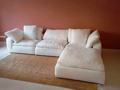 Perfect condition marina home luscious linen fabric sofa