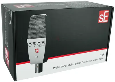 SE Electronics T2, Multi Pattern, Large Diaphragm Condenser XLR Microphone