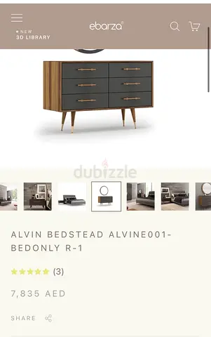 Ebarza Alvin Dresser – Designer Bedroom Furniture